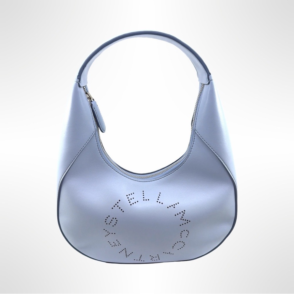 Stella McCartney Light Blue Perforated Hobo Bag